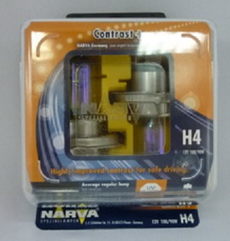 Набор (2 шт.) автоламп H4 12V 60/55W NARVA CONTRAST+ галоген 98654 Набор (2 шт.) автоламп H4 12V 60/55W NARVA CONTRAST+ галоген 98654