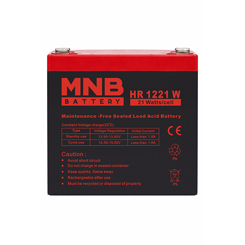 Батарея MNB HR1221W аккумуляторная (5 Ач, 12 В) Батарея MNB HR1221W аккумуляторная (5 Ач, 12 В)