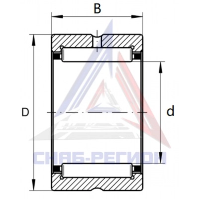 Размеры подшипника RNA49062RS NBS