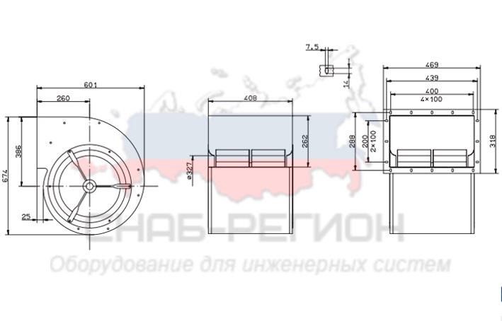 Купить Вентилятор Ziehl-Abegg RD40S-4DW.7T.AL центробежный Купить Вентилятор Ziehl-Abegg RD40S-4DW.7T.AL центробежный