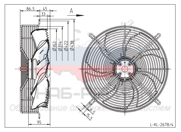 Купить Вентилятор Ziehl-Abegg FN035-4EW.WD.A7 осевой Купить Вентилятор Ziehl-Abegg FN035-4EW.WD.A7 осевой