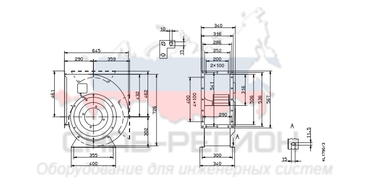 Купить Вентилятор Ziehl-Abegg RG40P-4DK.7Q.1R центробежный Купить Вентилятор Ziehl-Abegg RG40P-4DK.7Q.1R центробежный