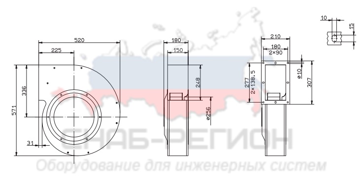 Купить Вентилятор Ziehl-Abegg RG31S-4EK.6C.3L центробежный