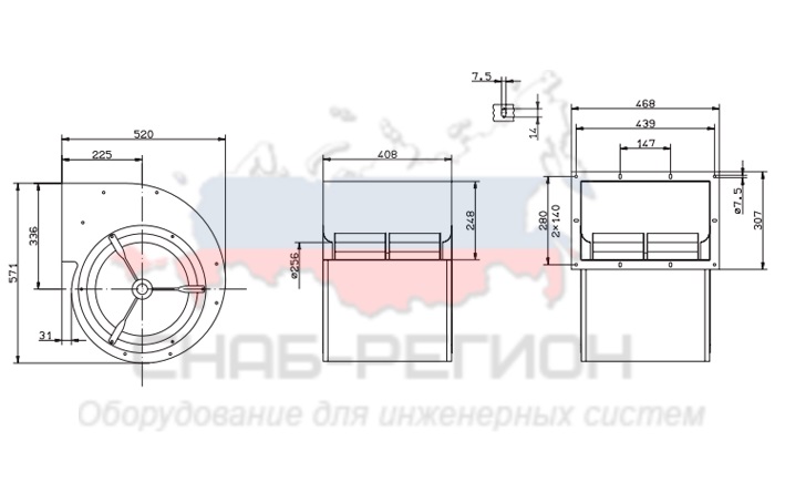 Купить Вентилятор Ziehl-Abegg RD31S-4EW.6Q.2L центробежный Купить Вентилятор Ziehl-Abegg RD31S-4EW.6Q.2L центробежный