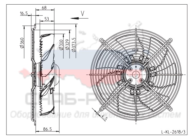 Купить Вентилятор Ziehl-Abegg FN030-4EI.WC.V7 осевой Купить Вентилятор Ziehl-Abegg FN030-4EI.WC.V7 осевой