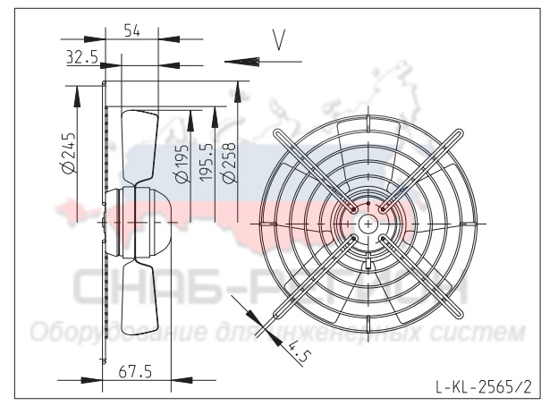 Купить Вентилятор Ziehl-Abegg FB020-4EI.W6.V5 осевой Купить Вентилятор Ziehl-Abegg FB020-4EI.W6.V5 осевой