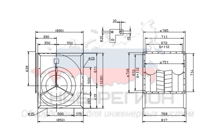 КупитьВентилятор Ziehl-Abegg RD56A-4DW.7T.1L центробежный