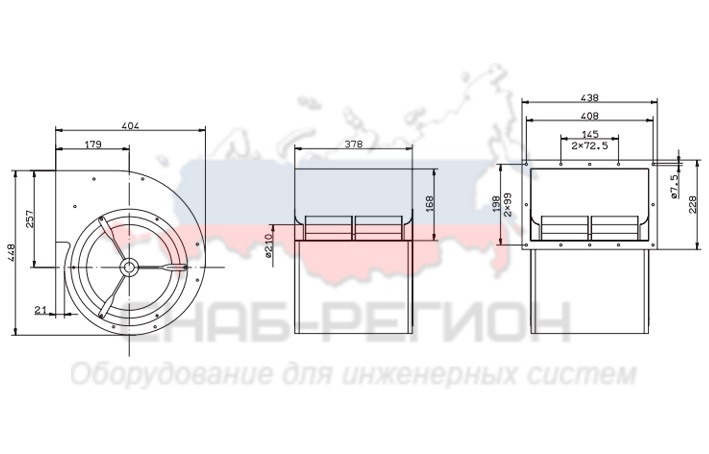 Купить Вентилятор Ziehl-Abegg RD25S-4DW.4I.2L центробежный Купить Вентилятор Ziehl-Abegg RD25S-4DW.4I.2L центробежный