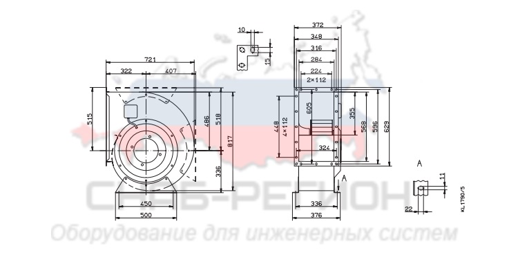 Купить Вентилятор Ziehl-Abegg RG45P-8DK.7M.1R центробежный Купить Вентилятор Ziehl-Abegg RG45P-8DK.7M.1R центробежный
