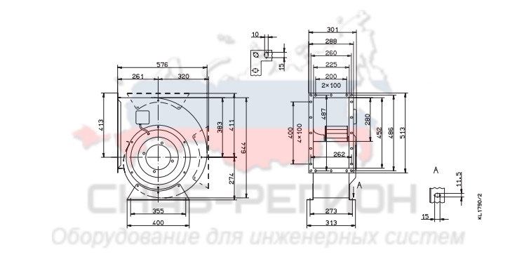 Купить Вентилятор Ziehl-Abegg RG35P-6DK.6F.1R центробежный