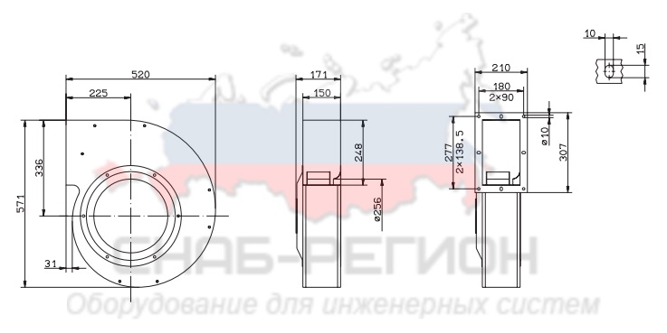 Купить Вентилятор Ziehl-Abegg RG31S-4DK.4I.3L центробежный Купить Вентилятор Ziehl-Abegg RG31S-4DK.4I.3L центробежный