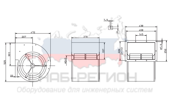Купить Вентилятор Ziehl-Abegg RD28S-4EW.6L.2L центробежный Купить Вентилятор Ziehl-Abegg RD28S-4EW.6L.2L центробежный