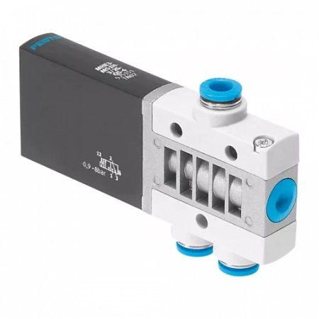 Быстродействующий распределитель Festo MHE4-MS1H-3/2O-QS-8 серия MH4 Быстродействующий распределитель Festo MHE4-MS1H-3/2O-QS-8 серия MH4